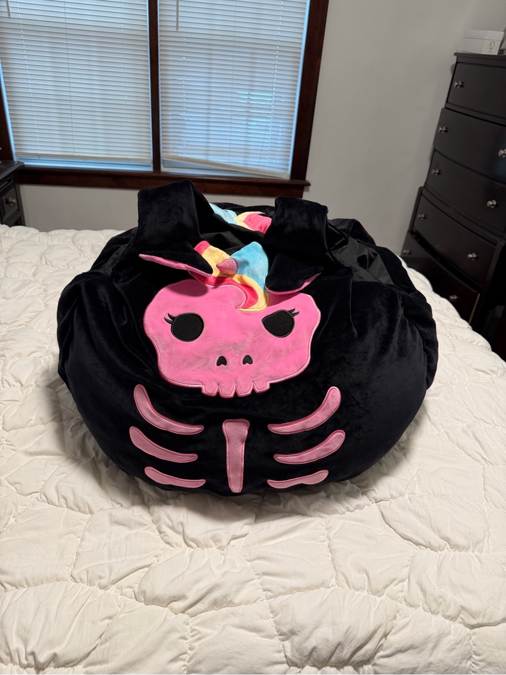 Adult Squishmallows Sketlana the Skeleton costume OS